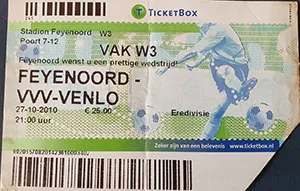 Toegangskaart Feyenoord – VVV Venlo