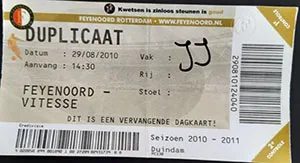 Toegangskaart Feyenoord – Vitesse