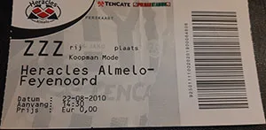 Toegangskaart Heracles Almelo – Feyenoord