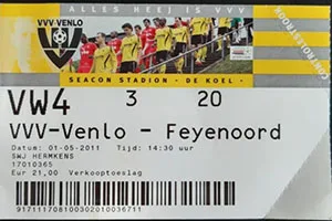 Toegangskaart VVV Venlo – Feyenoord