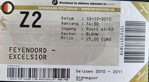 Toegangskaart Feyenoord – Excelsior