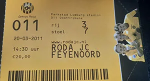 Toegangskaart Roda JC – Feyenoord