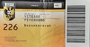 Toegangskaart Vitesse – Feyenoord