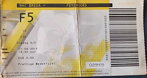 Toegangskaart NAC Breda – Feyenoord