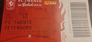 Toegangskaart FC Twente – Feyenoord