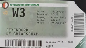 Toegangskaart Feyenoord – De Graafschap
