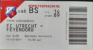 Toegangskaart FC Utrecht – Feyenoord