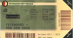 Toegangskaart Feyenoord – ADO Den Haag