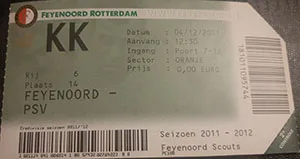 Toegangskaart Feyenoord – PSV