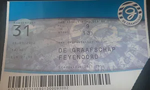 Toegangskaart De Graafschap – Feyenoord