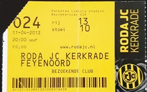 Toegangskaart Roda JC – Feyenoord