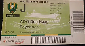 Toegangskaart ADO Den Haag – Feyenoord