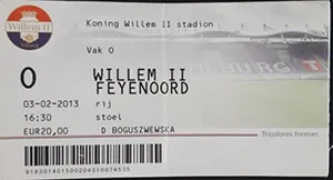 Toegangskaart Willem II – Feyenoord
