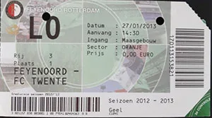Toegangskaart Feyenoord – FC Twente