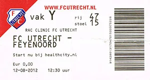 Toegangskaart FC Utrecht – Feyenoord