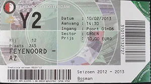 Toegangskaart Feyenoord – AZ