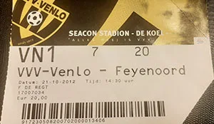 Toegangskaart VVV Venlo – Feyenoord