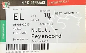 Toegangskaart SC NEC – Feyenoord