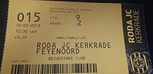 Toegangskaart Roda JC – Feyenoord