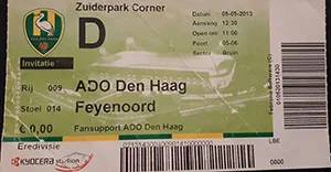Toegangskaart ADO Den Haag – Feyenoord