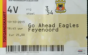 Toegangskaart Go Ahead Eagles – Feyenoord