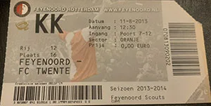 Toegangskaart Feyenoord – FC Twente