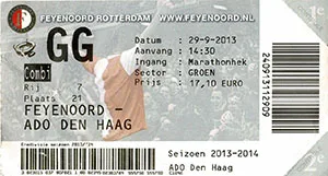 Toegangskaart Feyenoord – ADO Den Haag