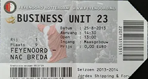 Toegangskaart Feyenoord – NAC Breda