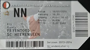 Toegangskaart Feyenoord – sc Heerenveen