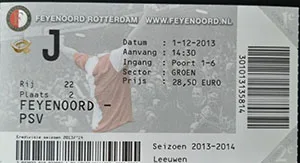 Toegangskaart Feyenoord – PSV