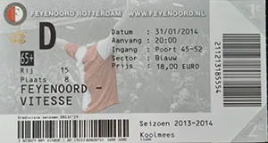 Toegangskaart Feyenoord – Vitesse