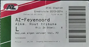 Toegangskaart AZ – Feyenoord