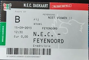 Toegangskaart SC NEC – Feyenoord