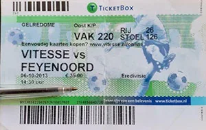 Toegangskaart Vitesse – Feyenoord