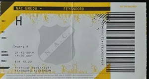 Toegangskaart NAC Breda – Feyenoord
