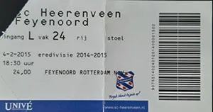 Toegangskaart sc Heerenveen – Feyenoord