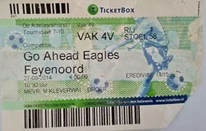 Toegangskaart Go Ahead Eagles – Feyenoord