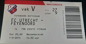 Toegangskaart FC Utrecht – Feyenoord