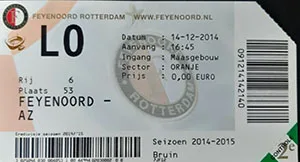 Toegangskaart Feyenoord – AZ