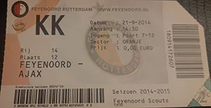 Toegangskaart Feyenoord – AFC Ajax