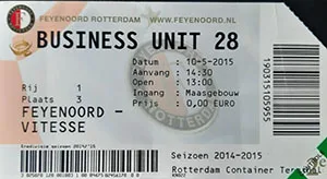 Toegangskaart Feyenoord – Vitesse