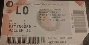 Toegangskaart Feyenoord – Willem II