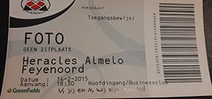Toegangskaart Heracles Almelo – Feyenoord