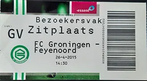 Toegangskaart FC Groningen – Feyenoord