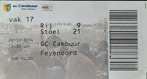 Toegangskaart Cambuur – Feyenoord