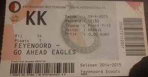 Toegangskaart Feyenoord – Go Ahead Eagles