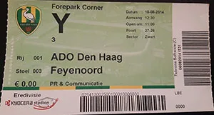 Toegangskaart ADO Den Haag – Feyenoord