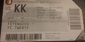 Toegangskaart Feyenoord – FC Twente