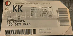 Toegangskaart Feyenoord – ADO Den Haag