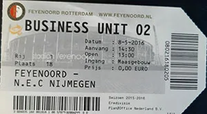 Toegangskaart Feyenoord – SC NEC